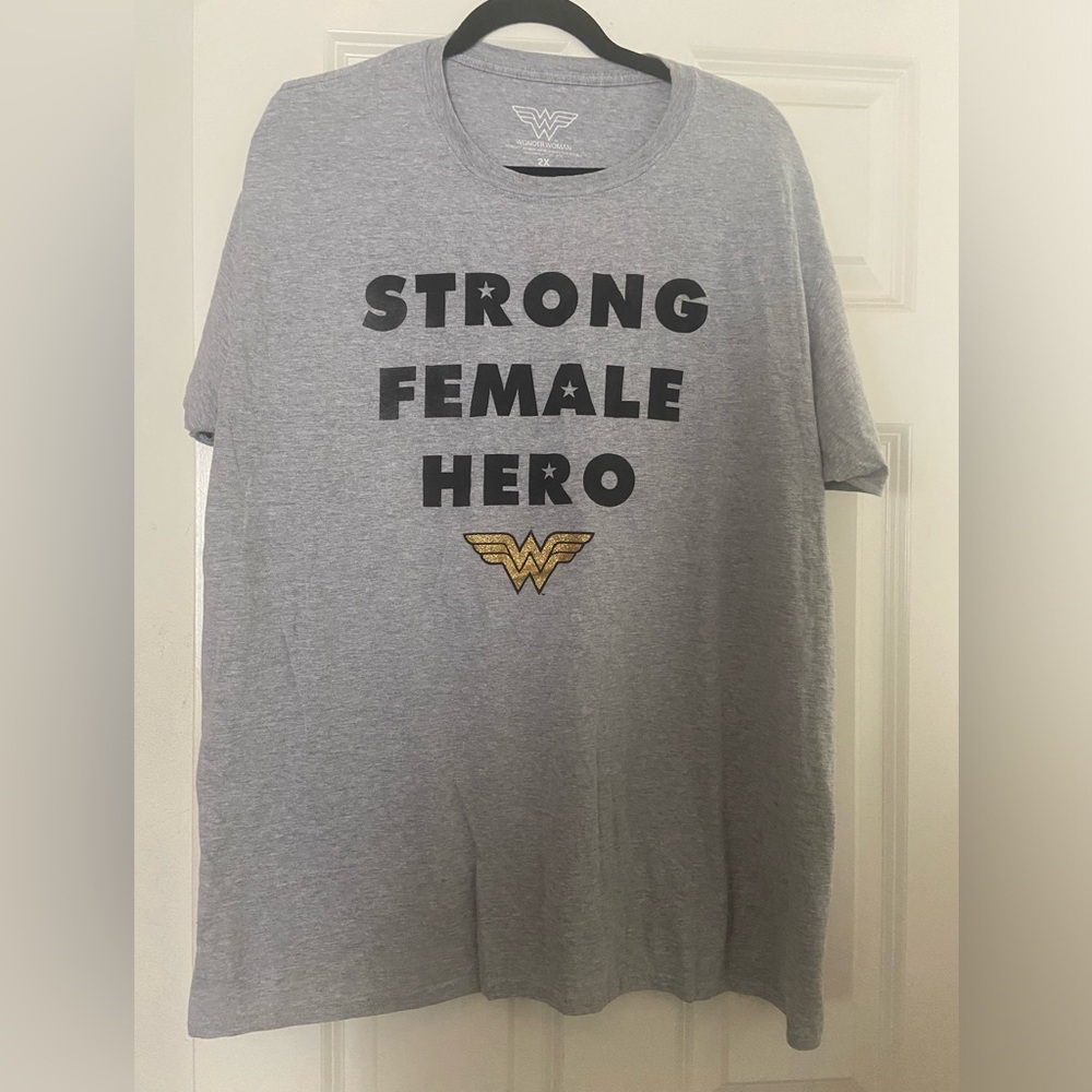 Gray Wonder Woman Graphic T-Shirt